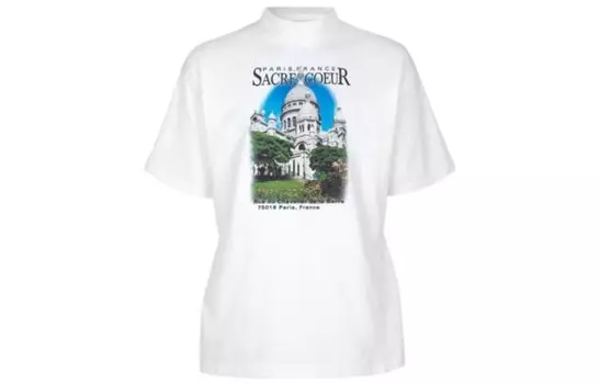 Футболка женская Balenciaga Sacr Cur, белый