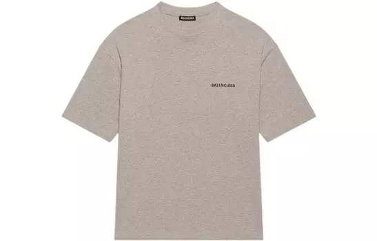 Футболка женская Balenciaga, серый / черный
