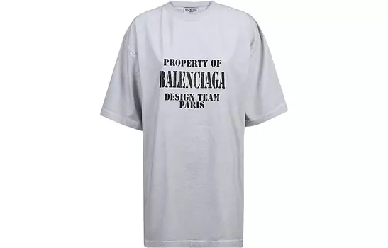 Футболка женская Balenciaga, светло-серый