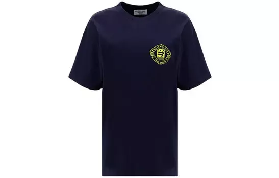 Футболка женская Balenciaga, темно-синий