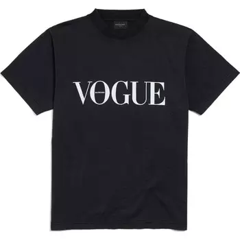 Футболка женская Balenciaga Vogue, черный