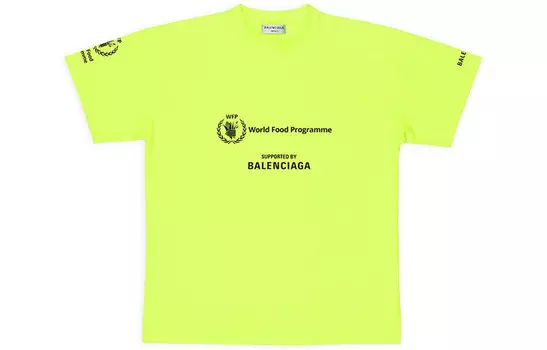 Футболка женская Balenciaga x WFP, желтый