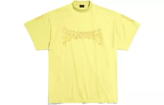 Футболка женская Balenciaga, желтый