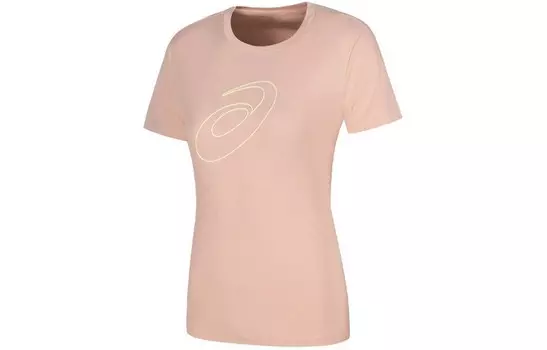 Футболка женская беговая женская мясная розовая Asics