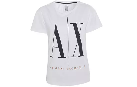 Футболка женская белая Armani Exchange