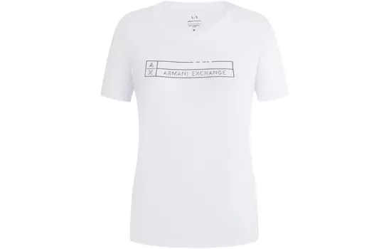 Футболка женская белая Armani Exchange
