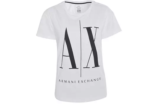 Футболка женская белая Armani Exchange