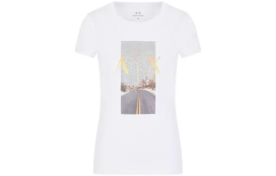 Футболка женская белая Armani Exchange
