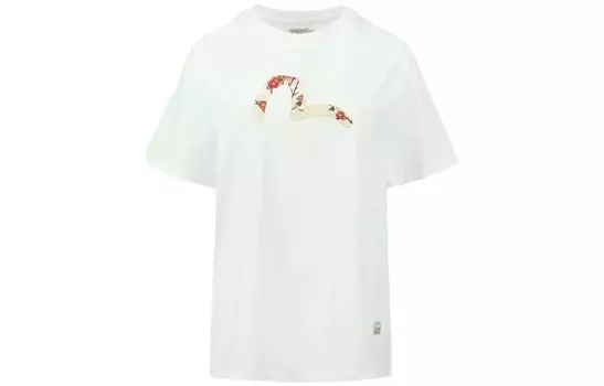 Футболка женская белая Evisu