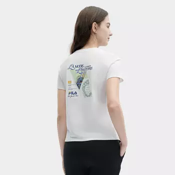 Футболка женская белая Fila