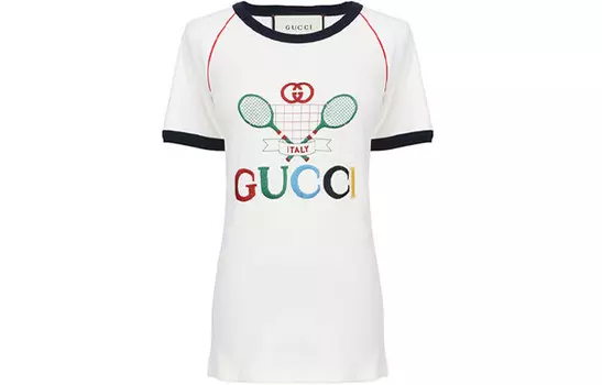 Футболка женская белая Gucci