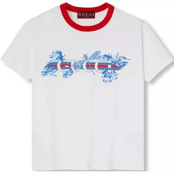 Футболка женская белая Gucci