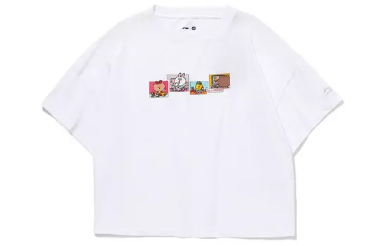 Футболка женская белая Lining