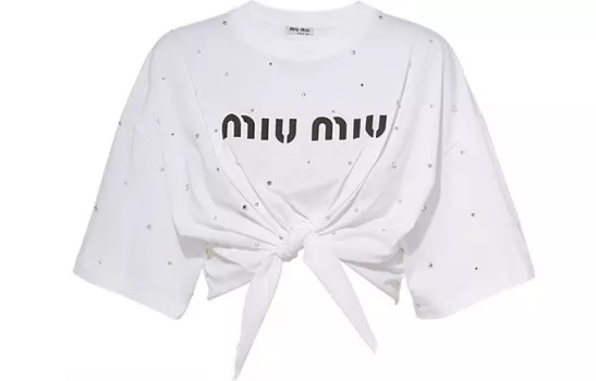 Футболка женская белая Miu Miu