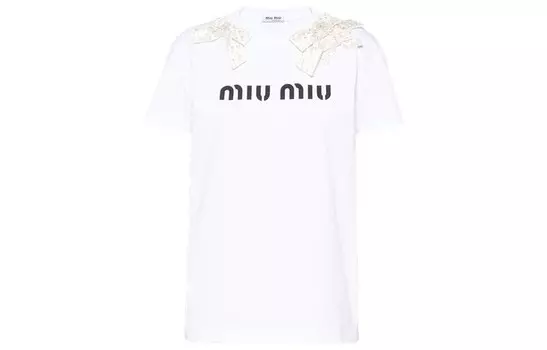 Футболка женская белая Miu Miu