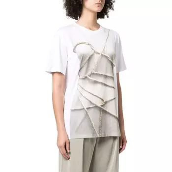 Футболка женская белая Mm6 Maison Margiela