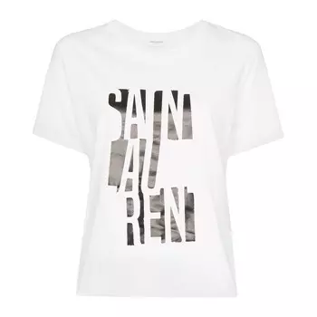 Футболка женская белая Saint Laurent