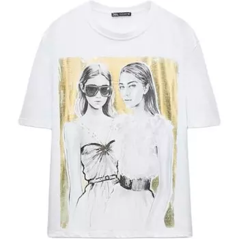 Футболка женская белая Zara