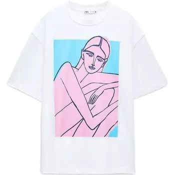 Футболка женская белая Zara