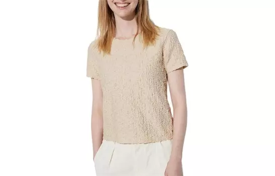 Футболка женская бежевая Uniqlo