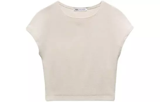 Футболка женская бежевая Zara