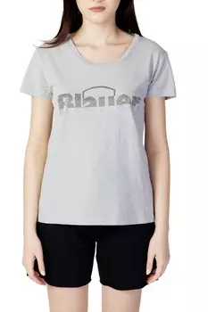 Футболка женская Blauer со стразами, серый