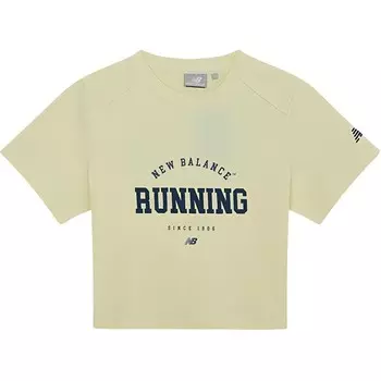 Футболка женская бледно-желтая New Balance