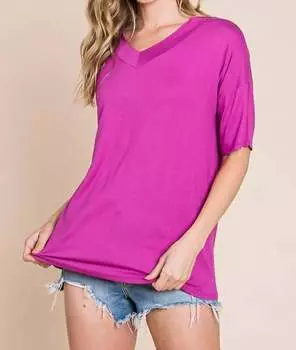 Футболка женская BOMBOM, цвет magenta