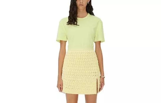 Футболка женская Bottega Veneta, желтый