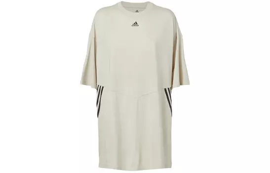Футболка женская бокситово-коричневая Adidas