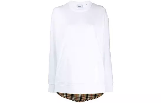 Футболка женская Burberry, белый / коричневый
