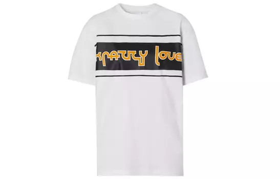 Футболка женская Burberry, белый / синий