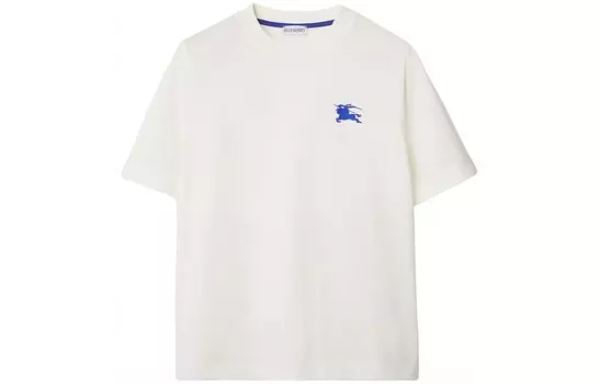Футболка женская Burberry Ekd Cotton, белый / синий