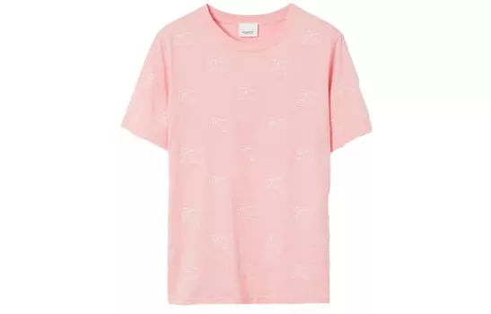 Футболка женская Burberry Equestrian Knight, розовый