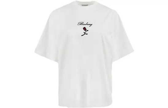 Футболка женская Burberry Rose Cotton, белый