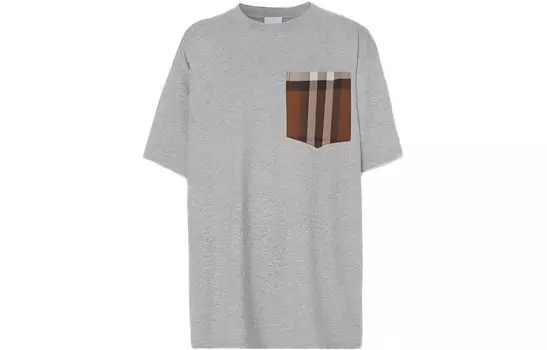 Футболка женская Burberry с карманом, серый
