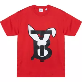 Футболка женская Burberry The Year Of The Rabbit, красный