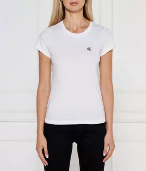Футболка женская Calvin Klein Jeans хлопковая, белый