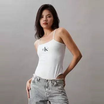 Футболка женская Calvin Klein Jeans с буквенным принтом, белый