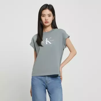Футболка женская Calvin Klein Jeans с принтом, серый