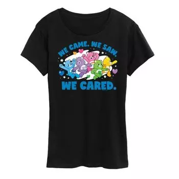 Футболка женская Care Bears "Пришли, увидели" с принтом Licensed Character, черный