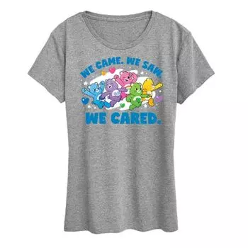 Футболка женская Care Bears "Пришли, увидели" с принтом Licensed Character, серый