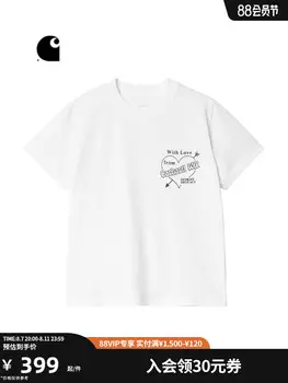 Футболка женская Carhartt WIP с буквенным принтом, синий