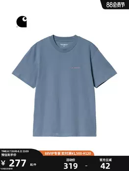 Футболка женская Carhartt WIP с короткими рукавами, розовый