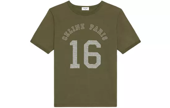 Футболка женская Celine, хаки