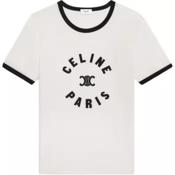 Футболка женская Celine, молочно-белый