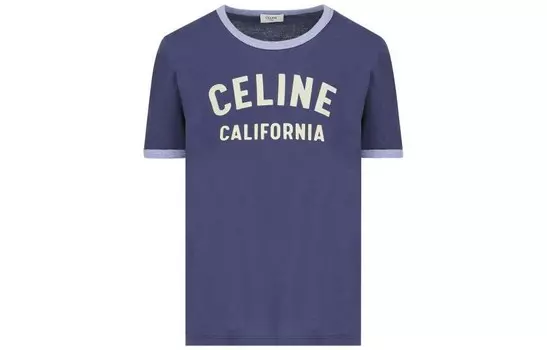 Футболка женская Celine, сине-лиловый
