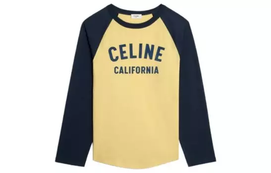 Футболка женская Celine, желтый / черный