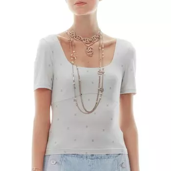 Футболка женская Chanel, серый