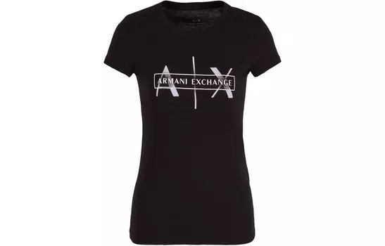 Футболка женская черная Armani Exchange